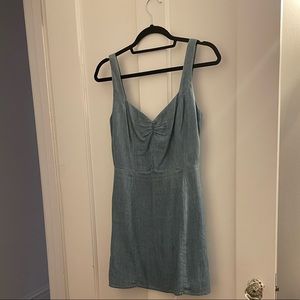 Reformation chambray midi dress